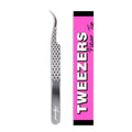 Silver Curved Fiber‑Tip Isolation Tweezers