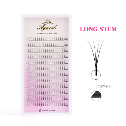 Aguud Long Stem Premade Fans