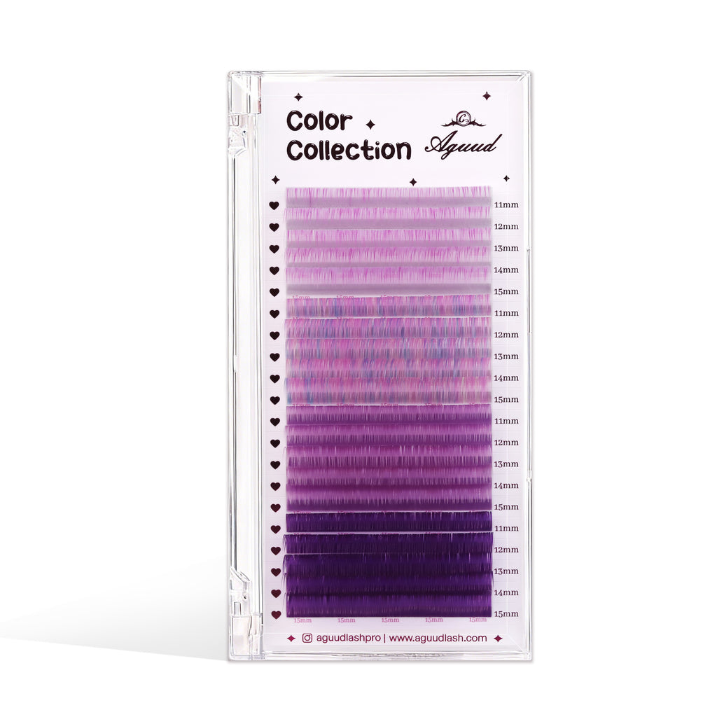 Extensões de cílios coloridas para artistas profissionais - 20 fileiras