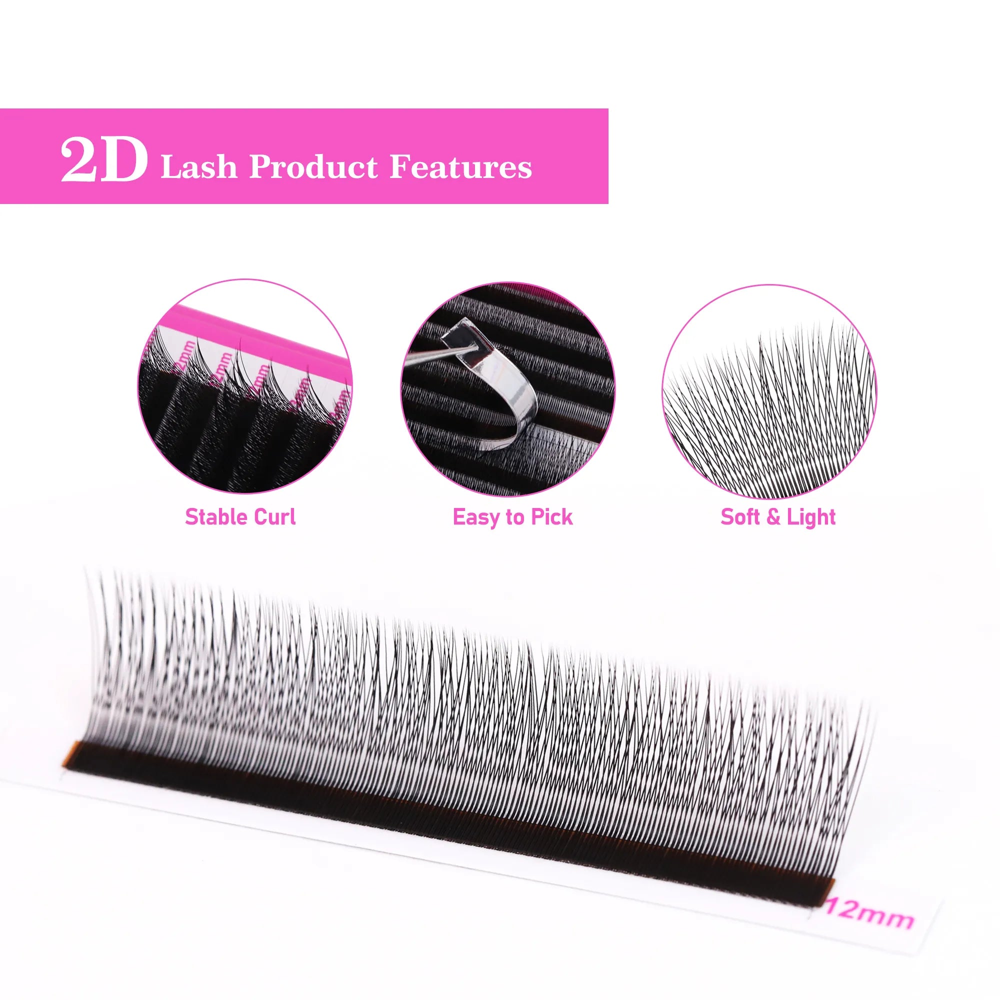 New LB Curl Narrow 2D V/Y Lash Extensions