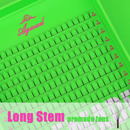 Aguud Long Stem Premade Fans