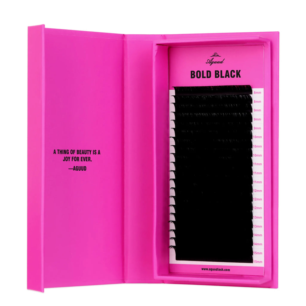 Bold Black Lashes 0.07MM – 20 Rows