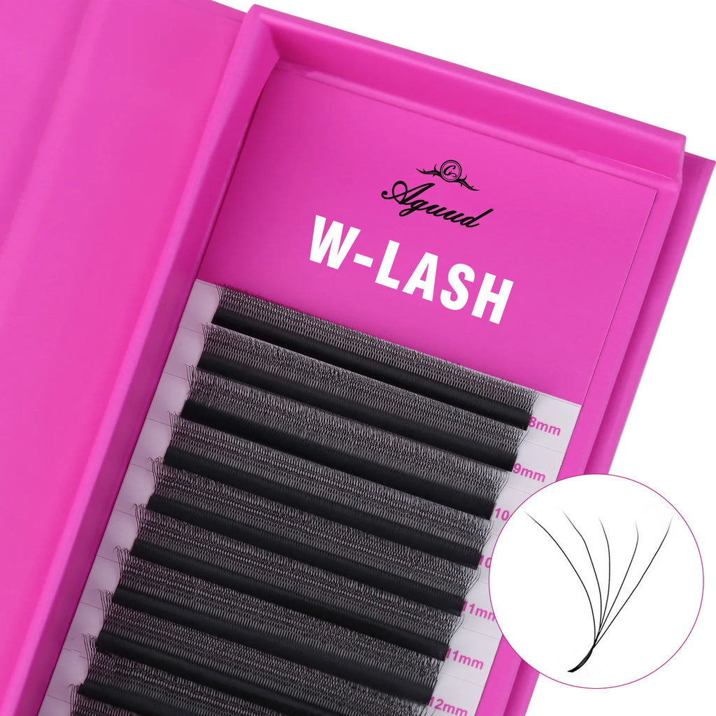 W-Style 5D Clover Premade Fan Lashes 0.07MM – Matte