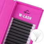W-Style 5D Clover Premade Fan Lashes 0.07MM – Matte