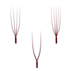Plateaux d'extensions de cils bordeaux en forme de U YY 4D 5D