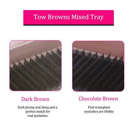 Dark & Chocolate Brown Lash CC Mix(9-16)