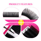 Matt Black Volume Lashes  0.07MM – 16 Rows