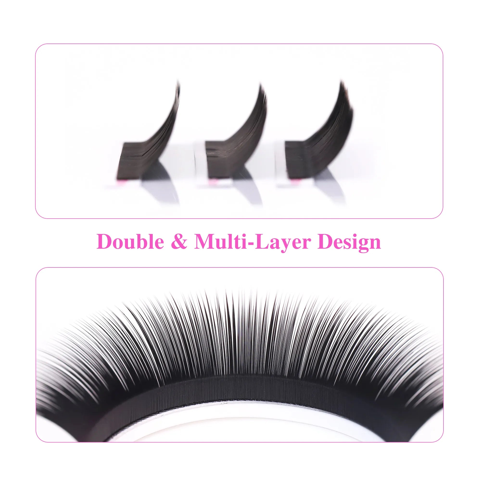 New LB Curl Camellia Fluffy Volume Lash Extensions