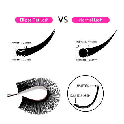Aguud Flat Eyelashes Extention