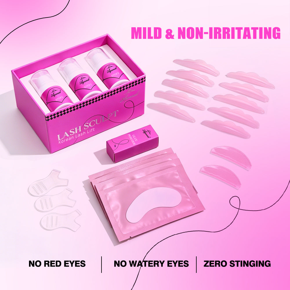 Korean Lash Lift Kit Mini 5ml– 18% Cysteamine Gentle Formula Glue-Free Lash Lift System