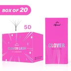 20 Trays W-Style 5D Clover Premade Fan Lashes 0.07MM – Matte