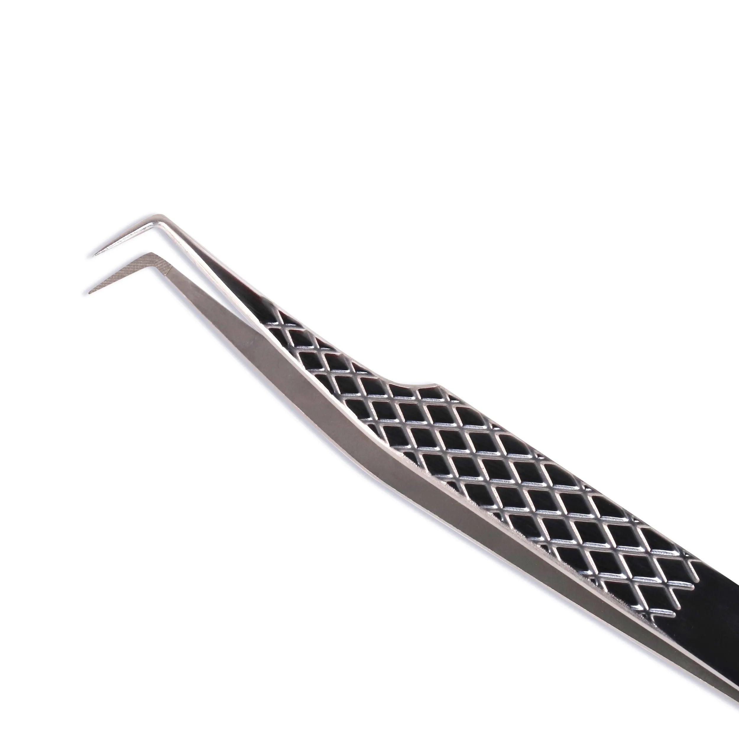 Fiber Tip Lash Extension Tweezers – 90° / 3 Color Options