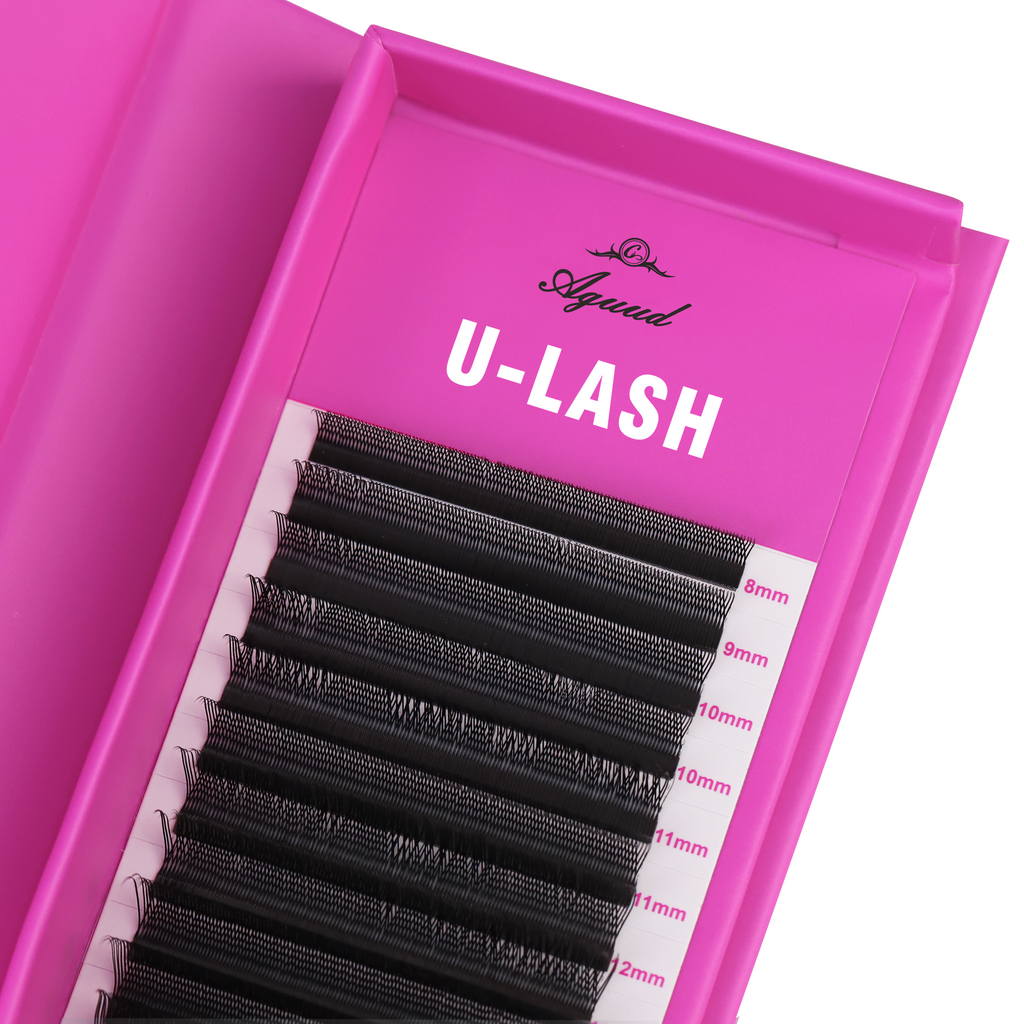 Bandeja para extensiones de pestañas en forma de U YY – Extensiones de pestañas de volumen suaves y ligeras de 0,07 mm