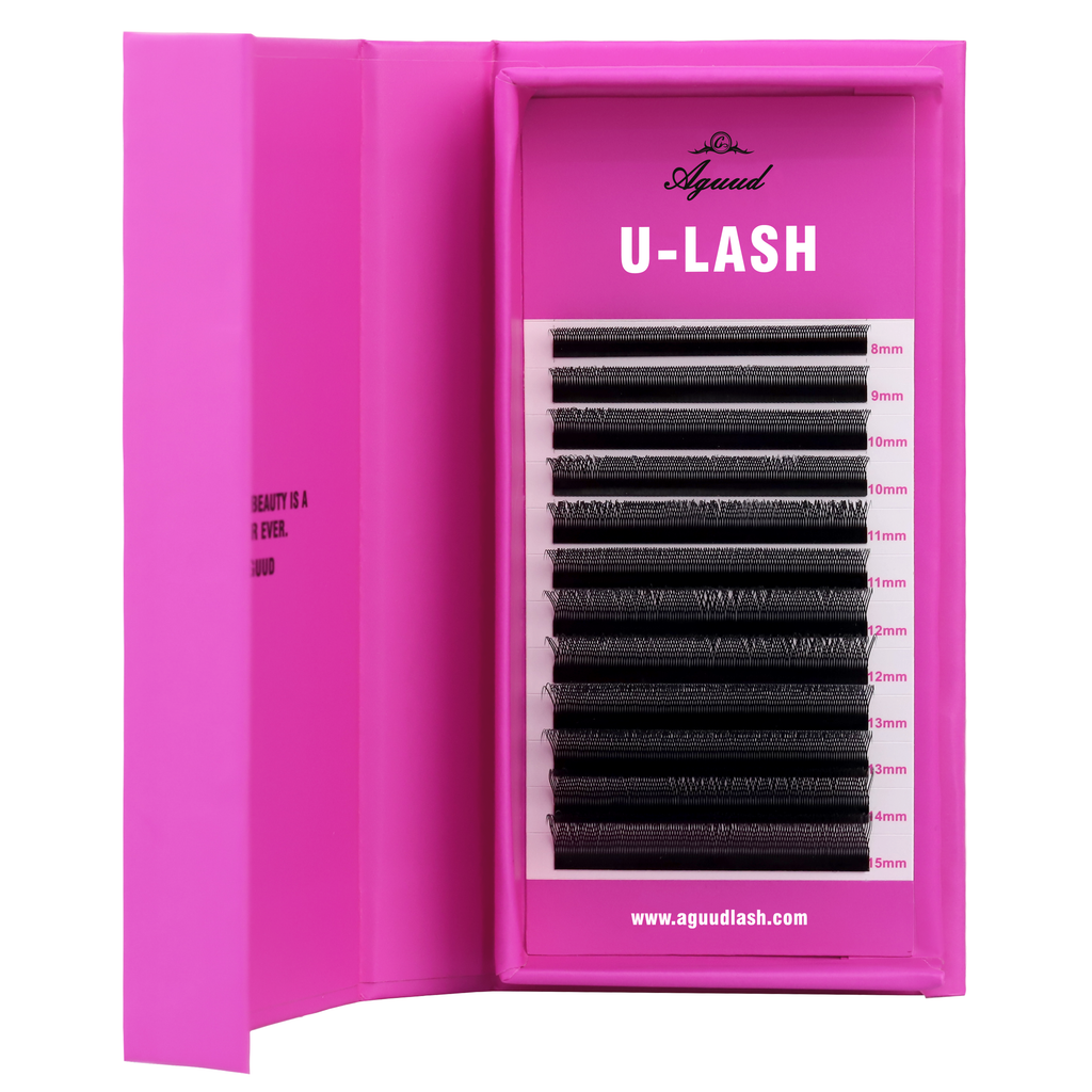 Bandeja para extensiones de pestañas en forma de U YY – Extensiones de pestañas de volumen suaves y ligeras de 0,07 mm